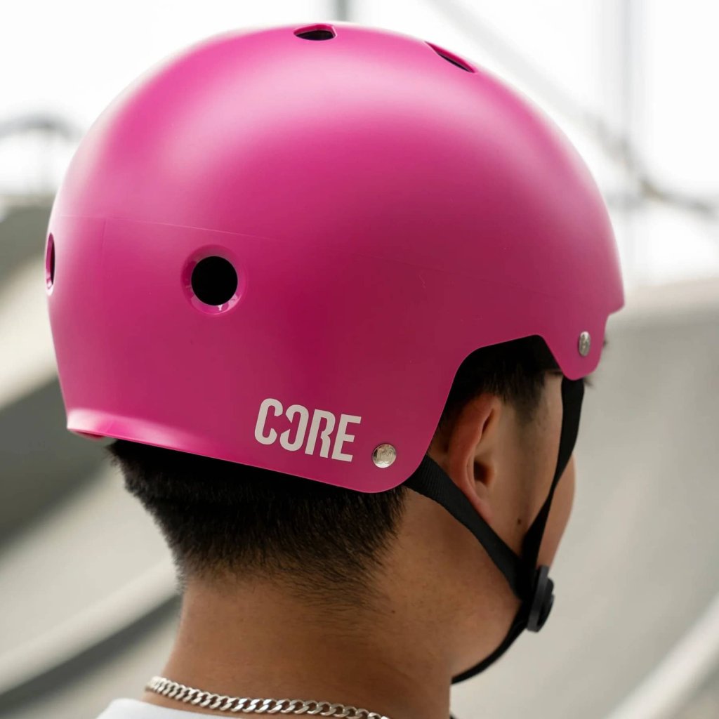 CORE - Action Helmet - Bright Pink - helma  na freestyle koloběžky